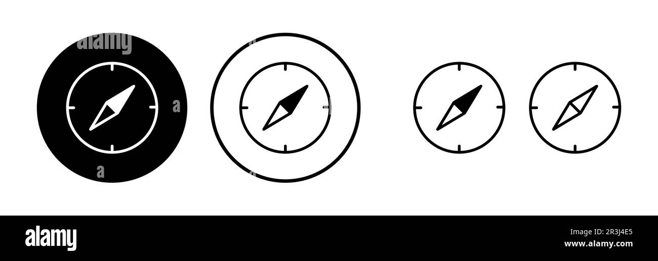 Compass icon vector. navigation icon Stock Vector Image & Art - Alamy