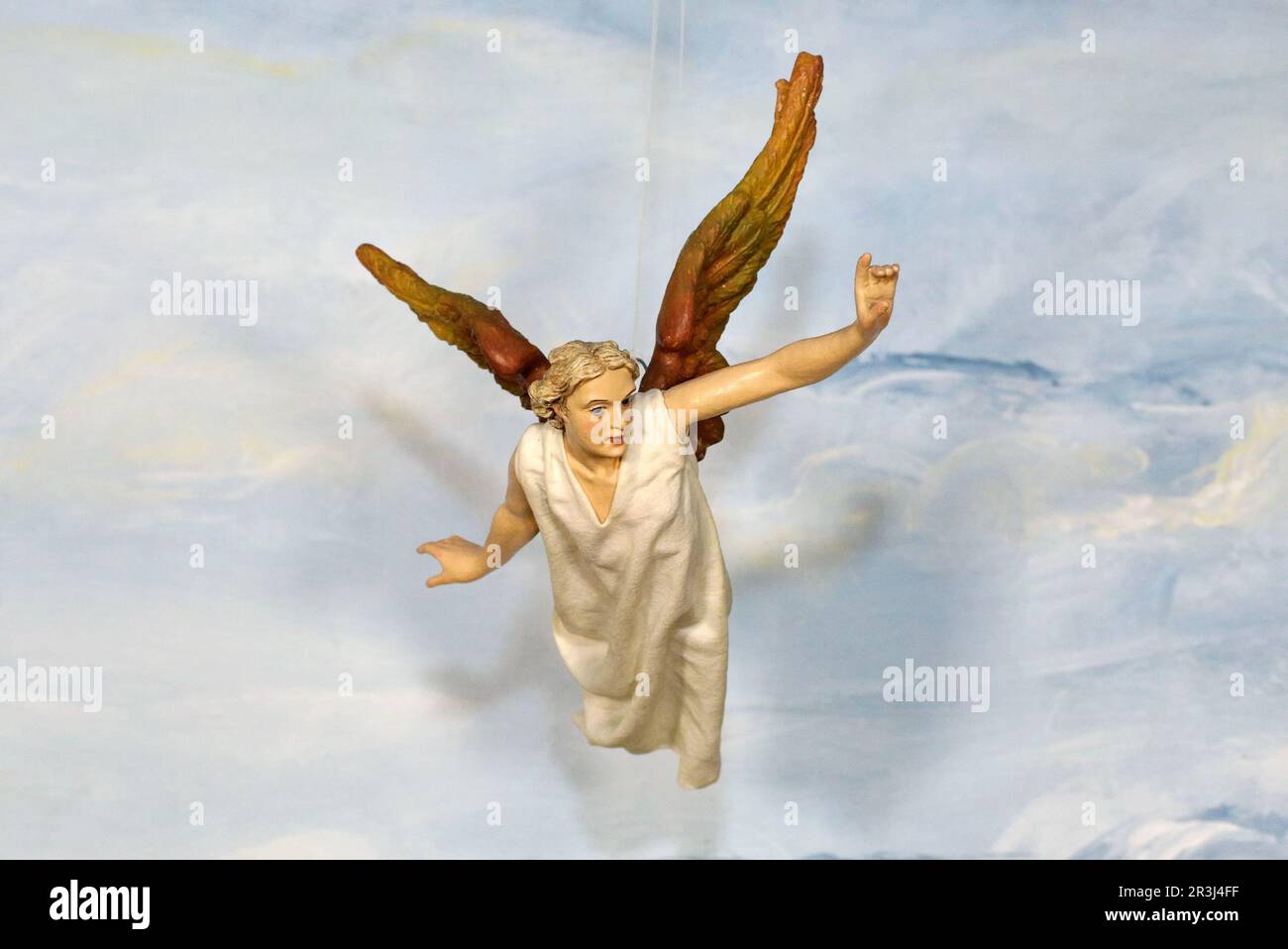 Christmas cot, angel Stock Photo Alamy