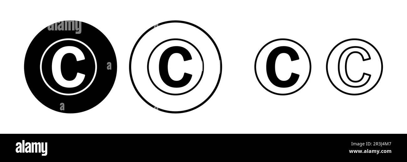 Copyright icon vector. copyright symbol Stock Vector Image & Art Alamy