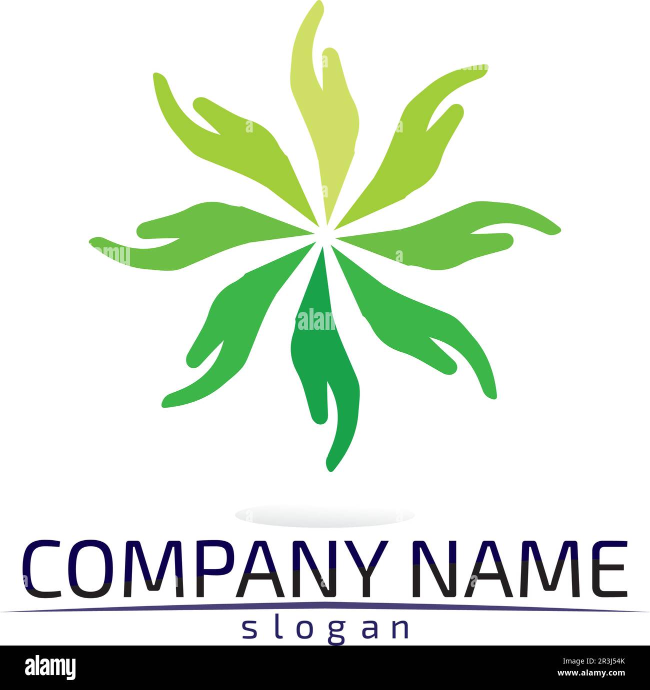 Hand and help vector logo and symbols template icons app Stock Vector ...