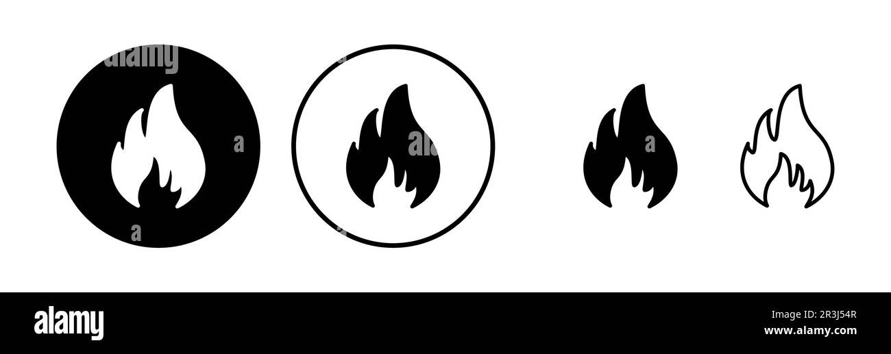 Fire icon vector. fire flame icon Stock Vector Image & Art - Alamy