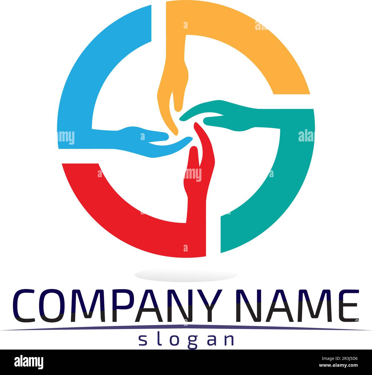 Hand Care Logo Template vector icon Business Stock Vector