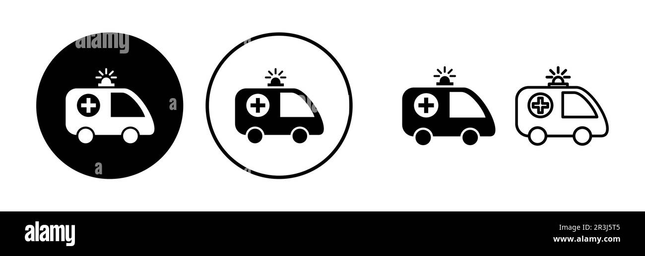 Ambulance icon vector. Ambulance car icon Stock Vector Image & Art - Alamy
