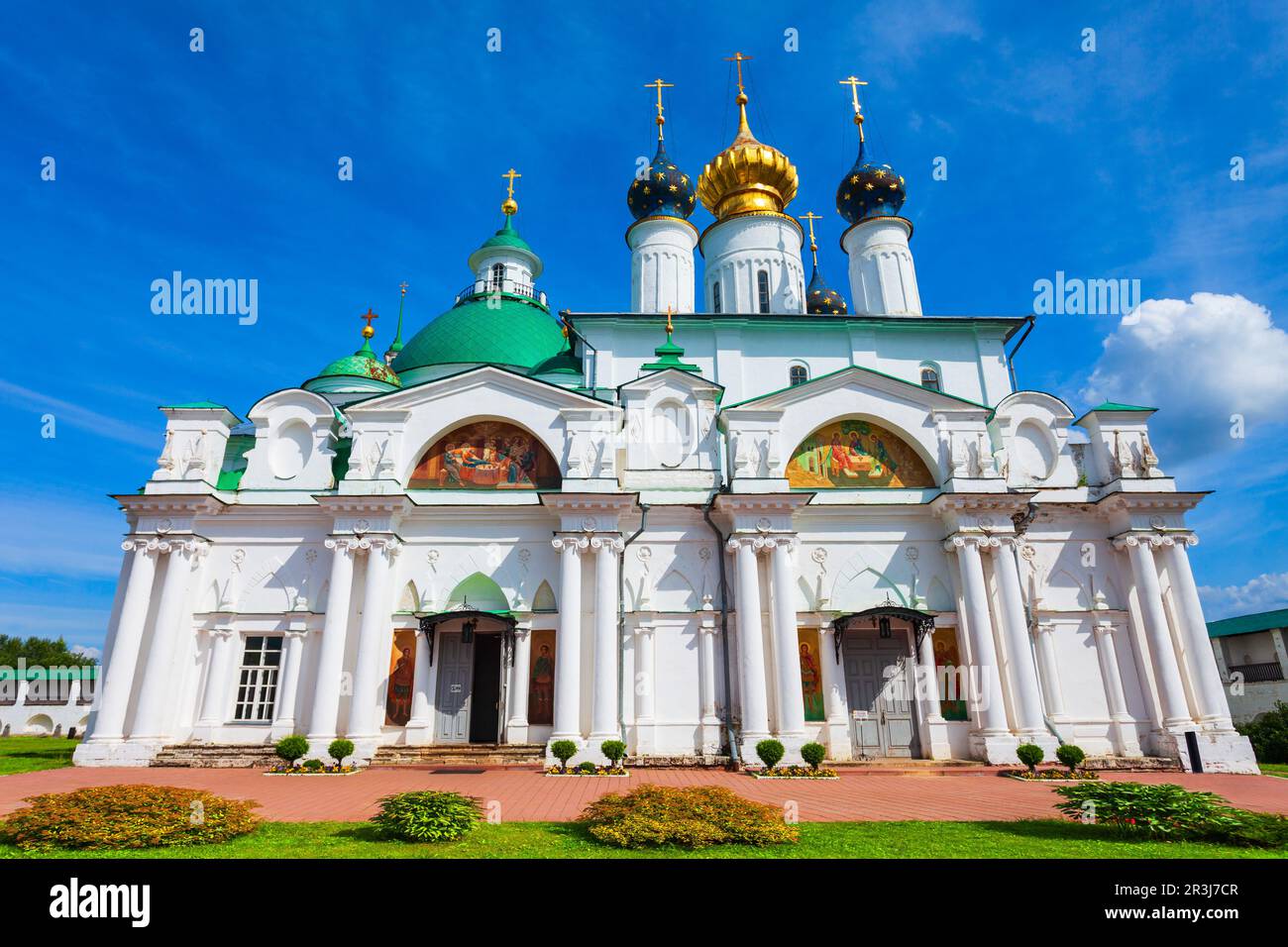 Spaso-Yakovlevsky Monastery or Monastery of St. Jacob Saviour in Rostov Veliky city in Yaroslavl Oblast, Golden Ring of Russia Stock Photo