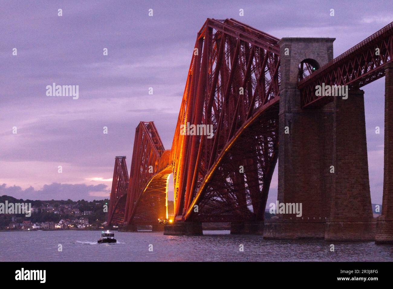 Edinburgh, South Queensferry, Forth Bridge, Scotland, Great Britain Stock Photo