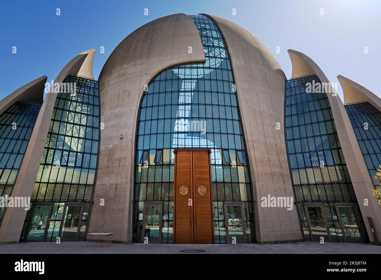 DITIB-Zentralmoschee Koeln, Architekten Gottfried und Paul Boehm, Cologne, Germany, Europe Stock Photo