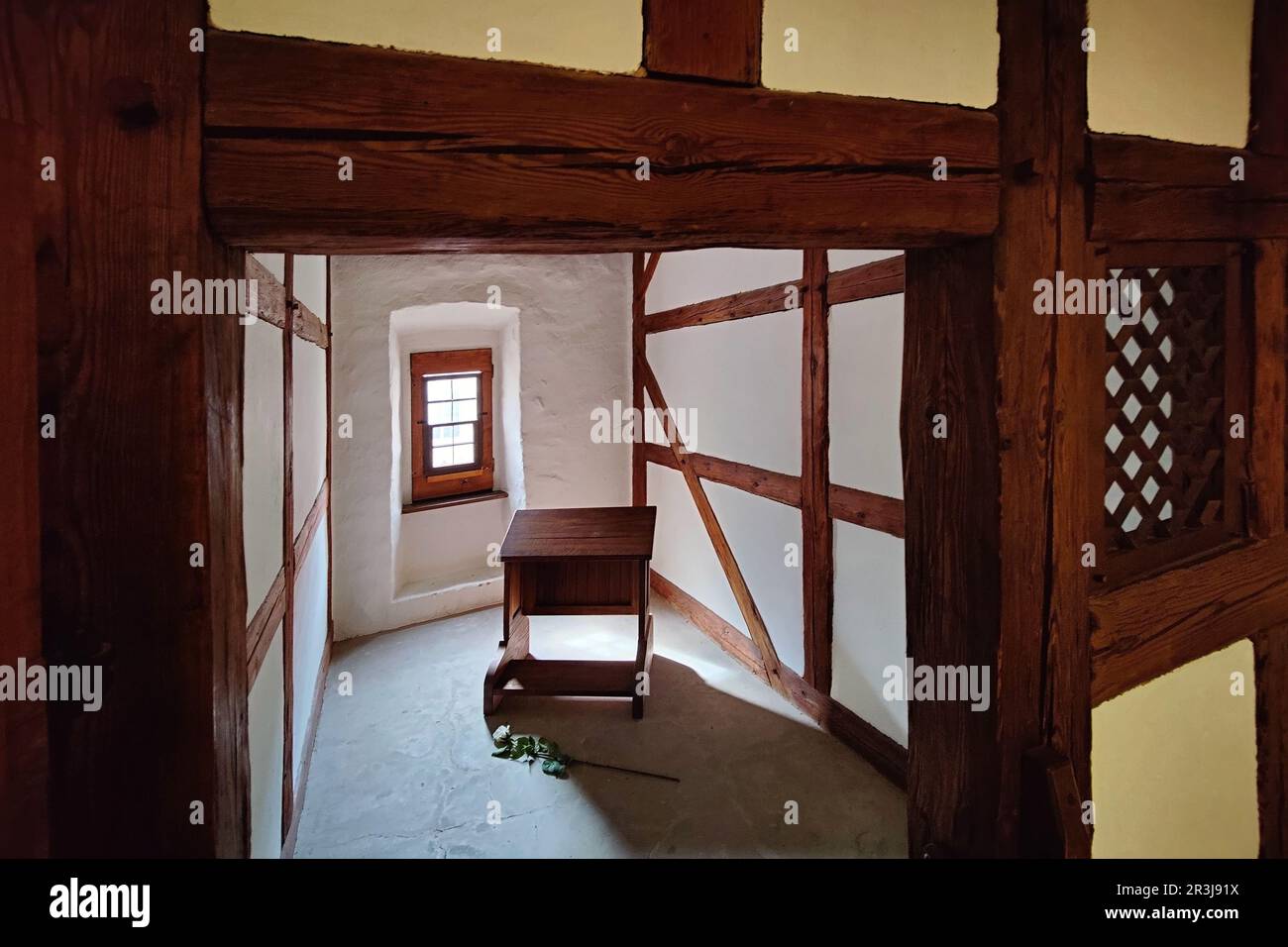 Luther cell, Augustinian monastery where Martin Luther lived as a monk between 1505 and 1511, Erfurt Stock Photo