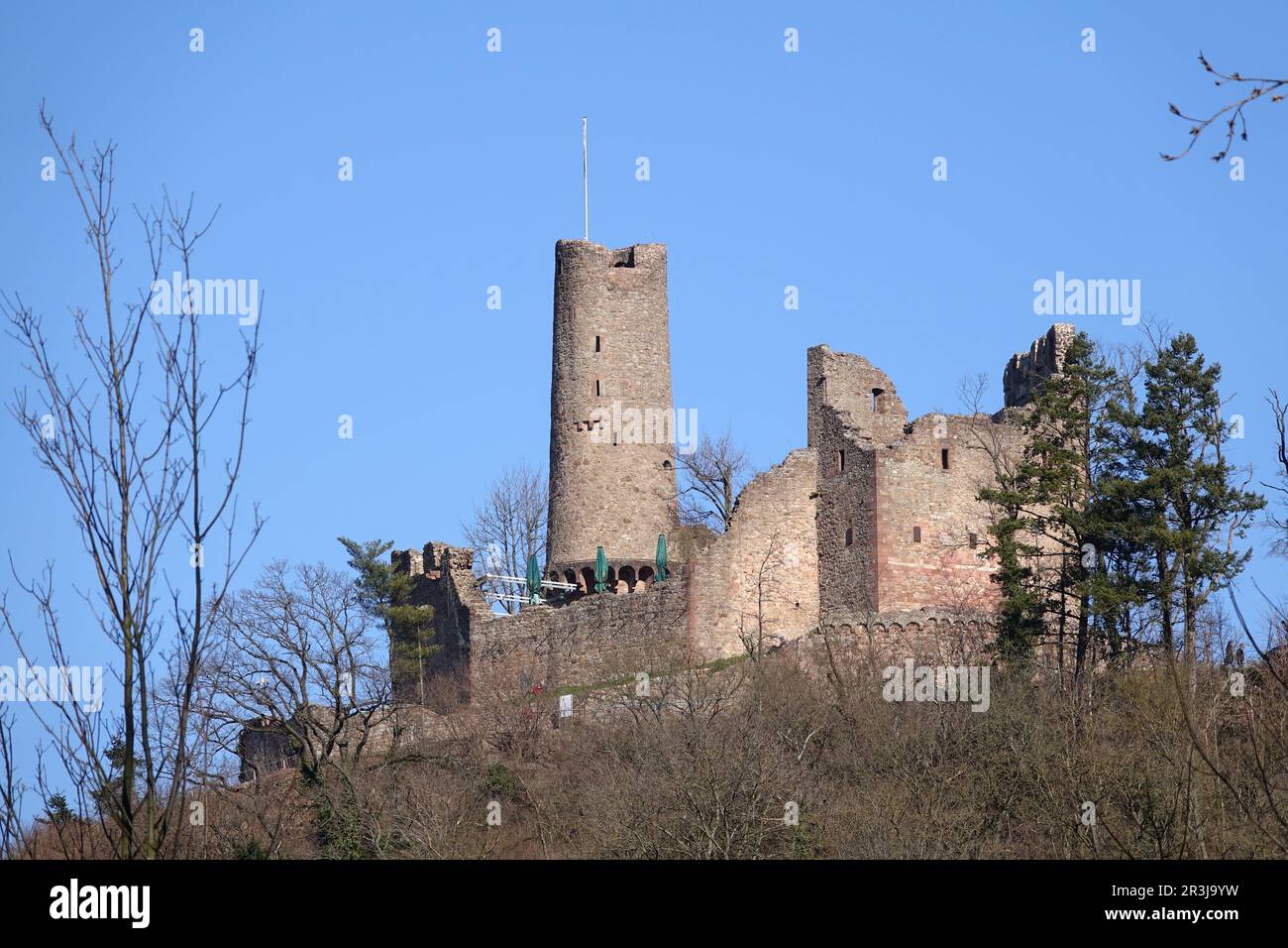 Windeck Castle near Weinheim Stock Photo