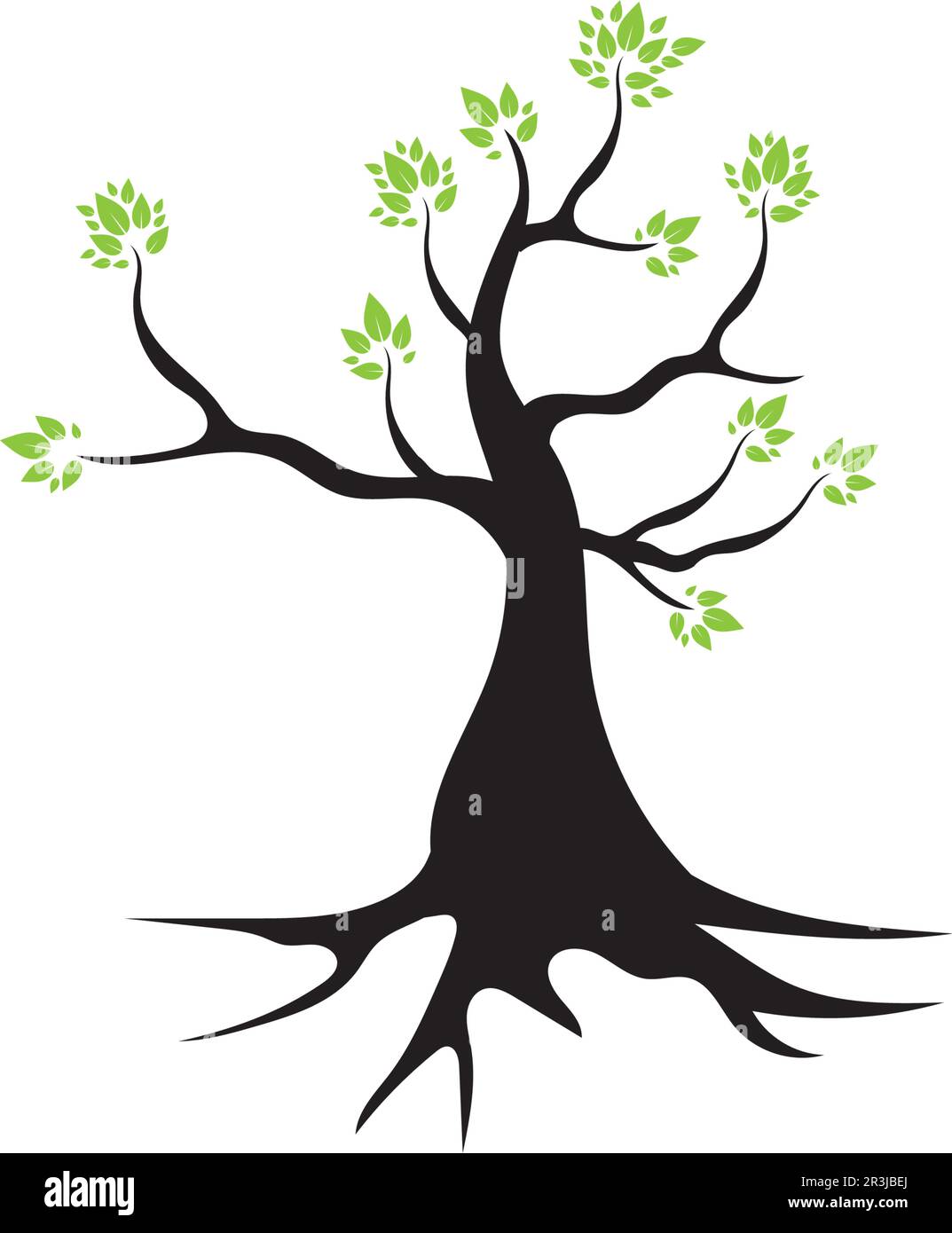 Tree leaf vector logo design eco friendly concept Stock Vector Image ...