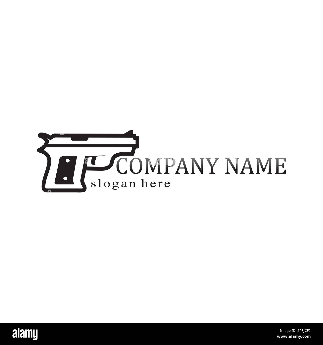 Gun Logo And Army Soldier Sniper Shot Vector Design Illustration 