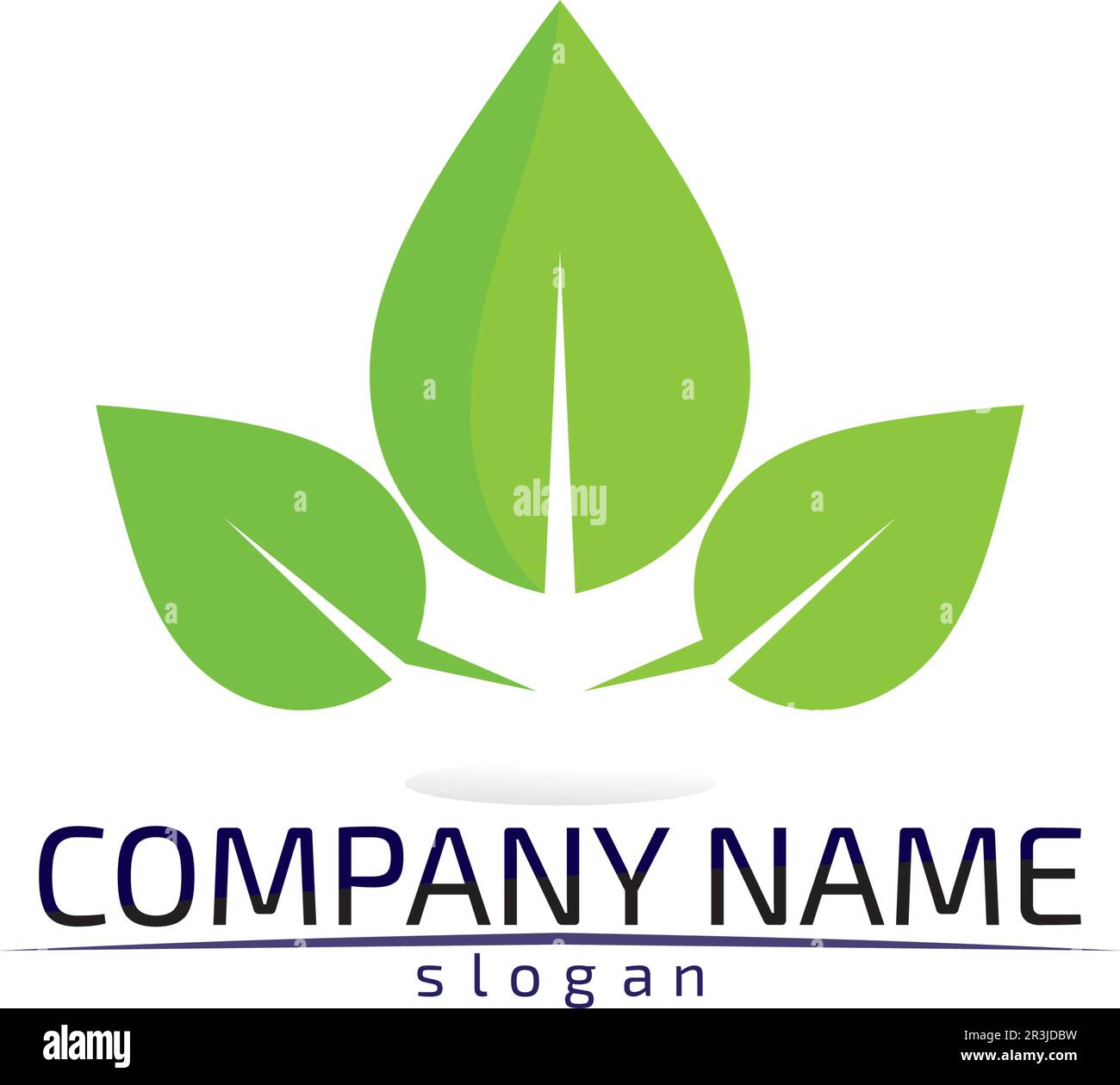 Tree leaf vector logo design eco friendly concept Stock Vector Image ...