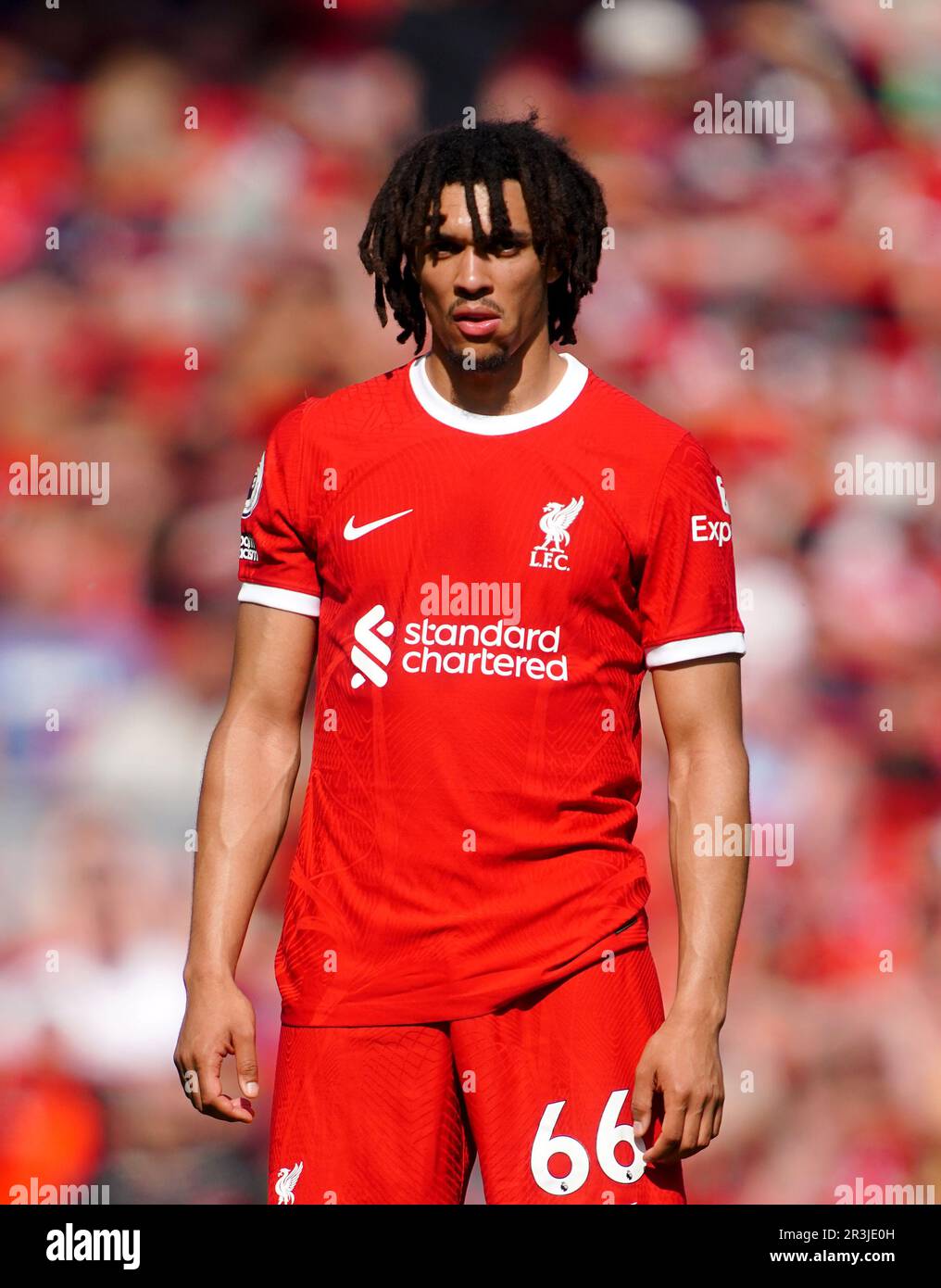 Liverpool's Trent Alexander-Arnold during the Premier League match