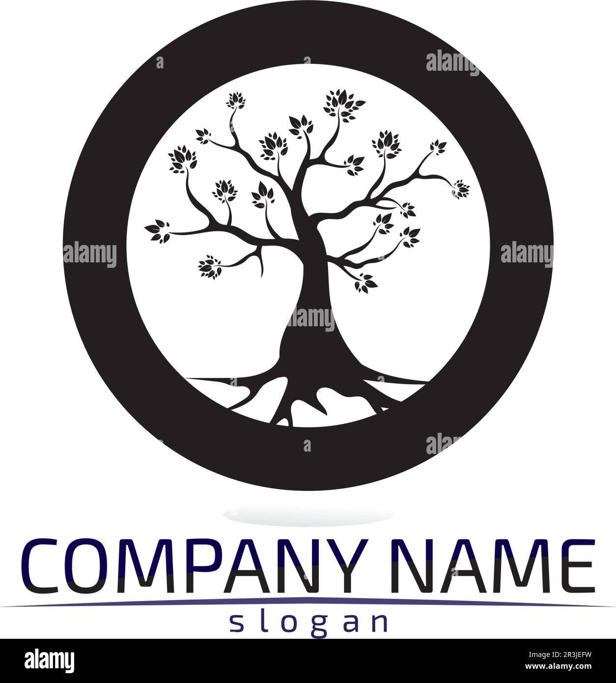 Tree leaf vector logo design eco friendly concept Stock Vector Image ...