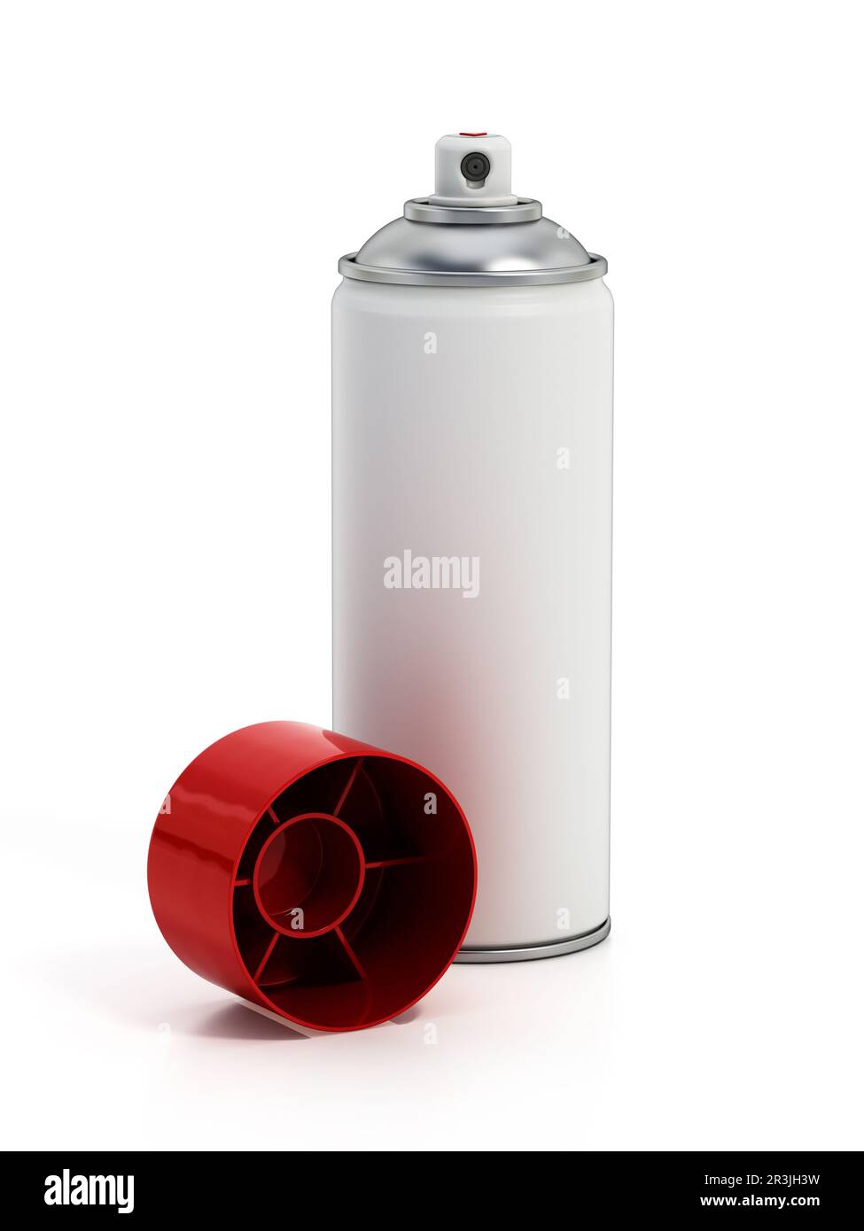 Spray paint can isolated on white background. 3D illustration Stock ...
