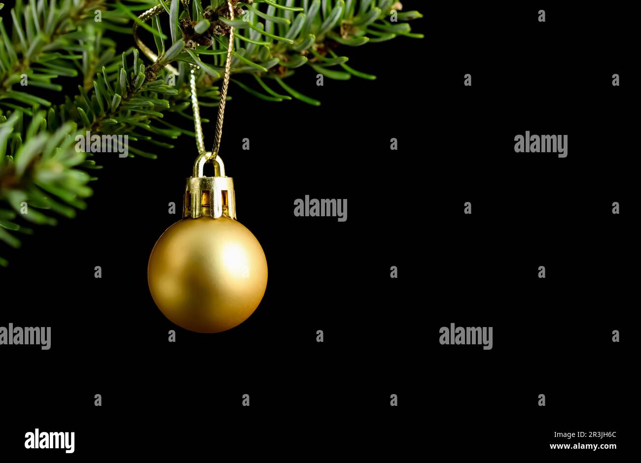 Christmas tree ball black gold hi-res stock photography and images - Alamy