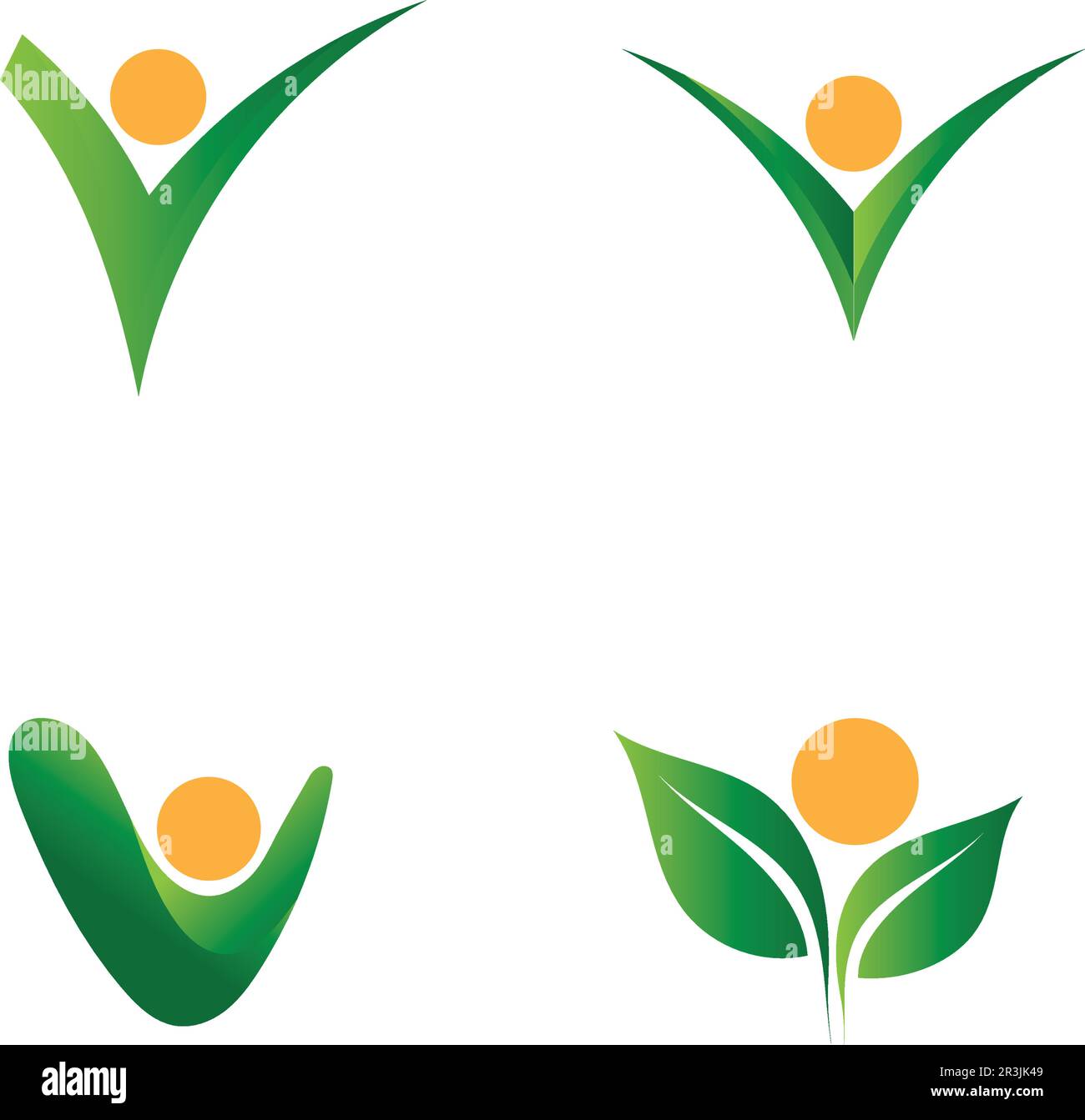 Tree leaf vector logo design eco friendly concept Stock Vector Image ...