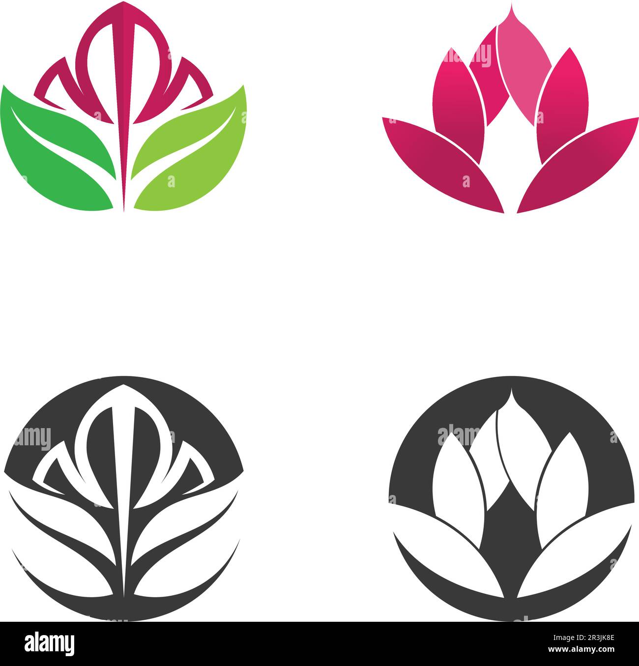 Stylized lotus flower icon vector background design logo Stock Vector ...