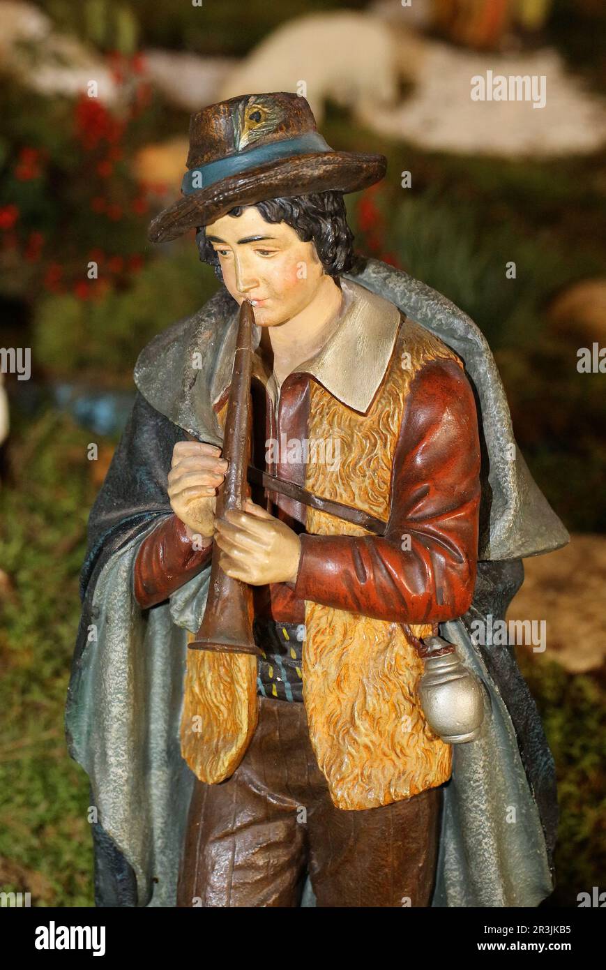 Nativity figurine, shepherd Stock Photo
