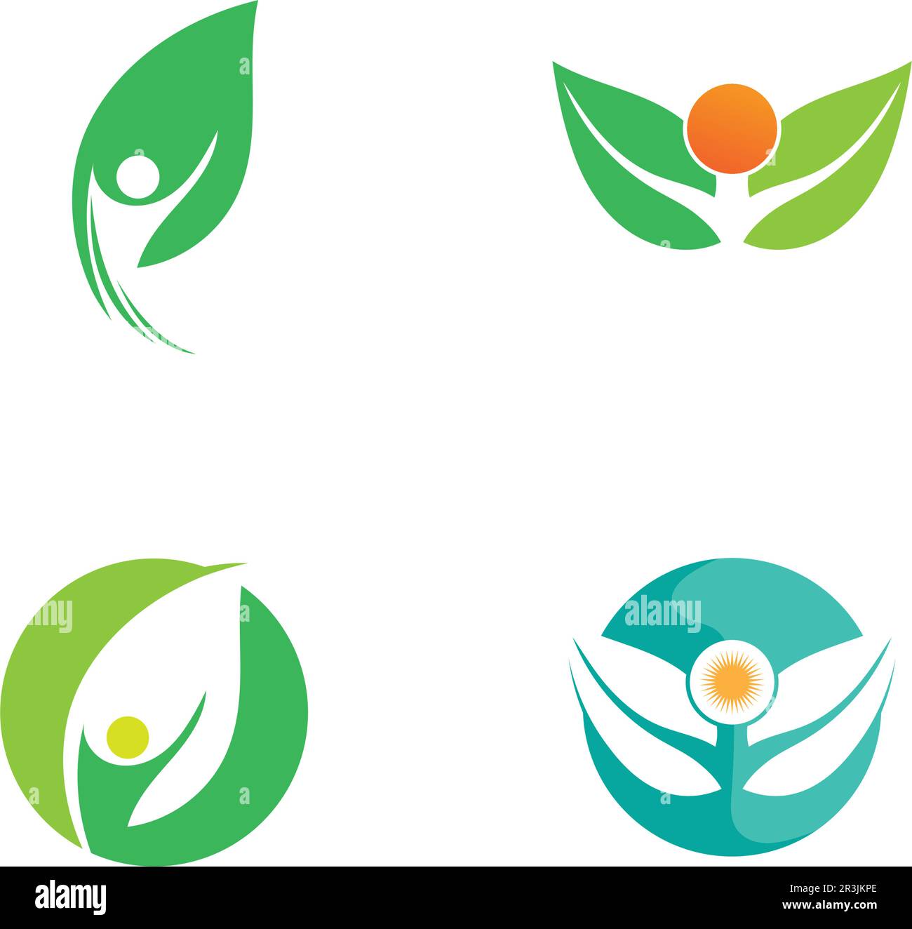 Tree leaf vector logo design eco friendly concept Stock Vector Image ...