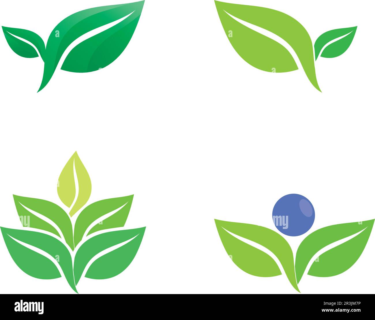 Tree leaf vector logo design eco friendly concept Stock Vector Image ...