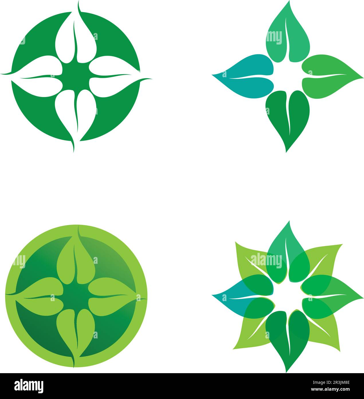 Tree leaf vector logo design eco friendly concept Stock Vector Image ...