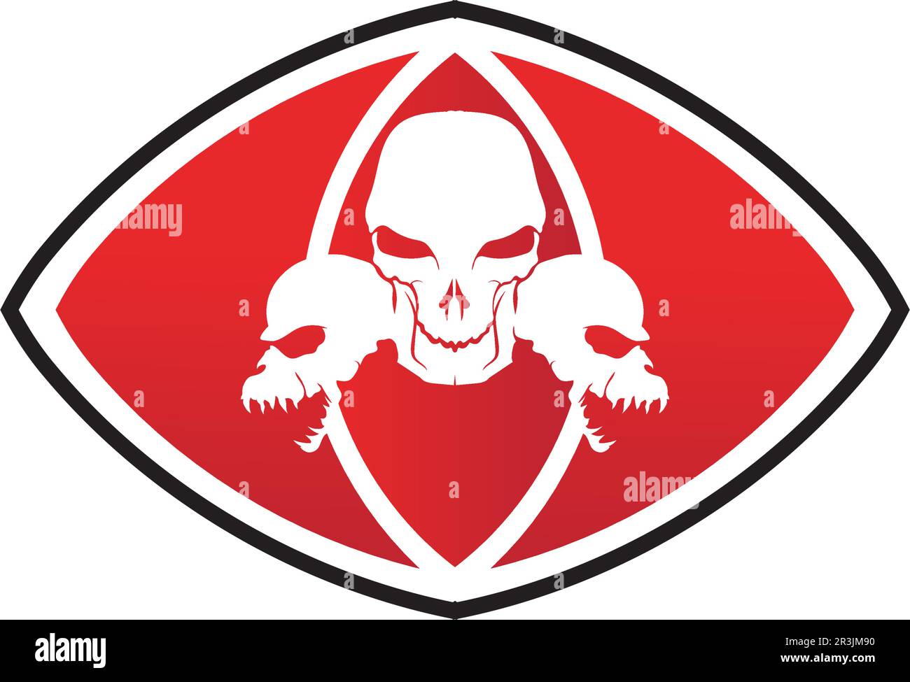 Crossbones death skull, danger or poison flat icon for apps and ...