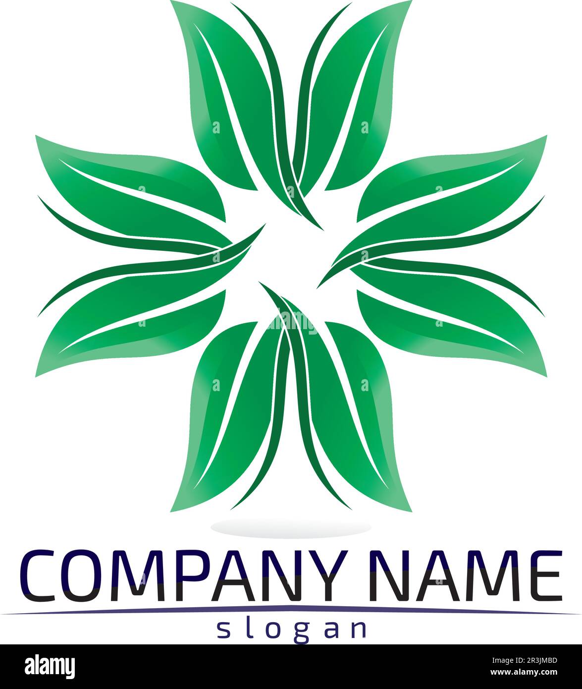 Tree leaf vector logo design eco friendly concept Stock Vector Image ...