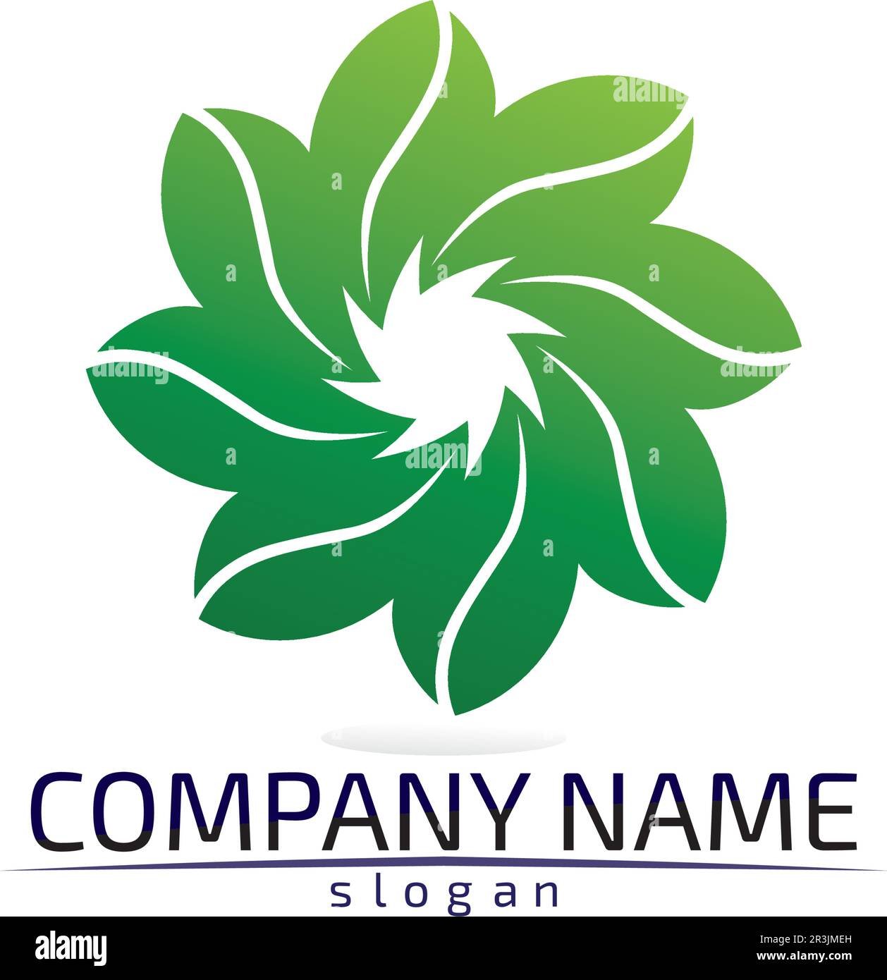 Tree leaf vector logo design eco friendly concept Stock Vector Image ...