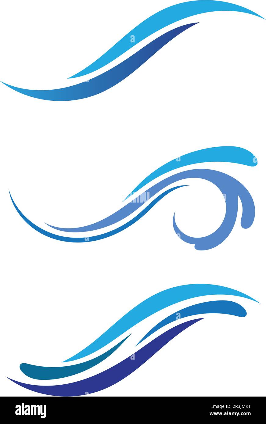 Sound waves vector illustration design template Stock Vector