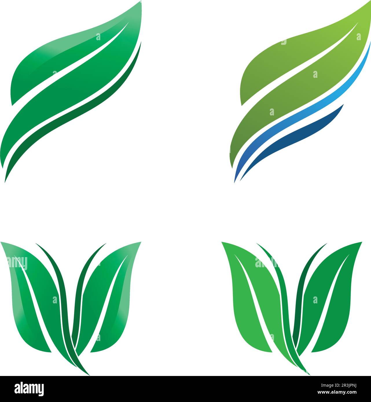 Tree leaf vector logo design eco friendly concept Stock Vector Image ...