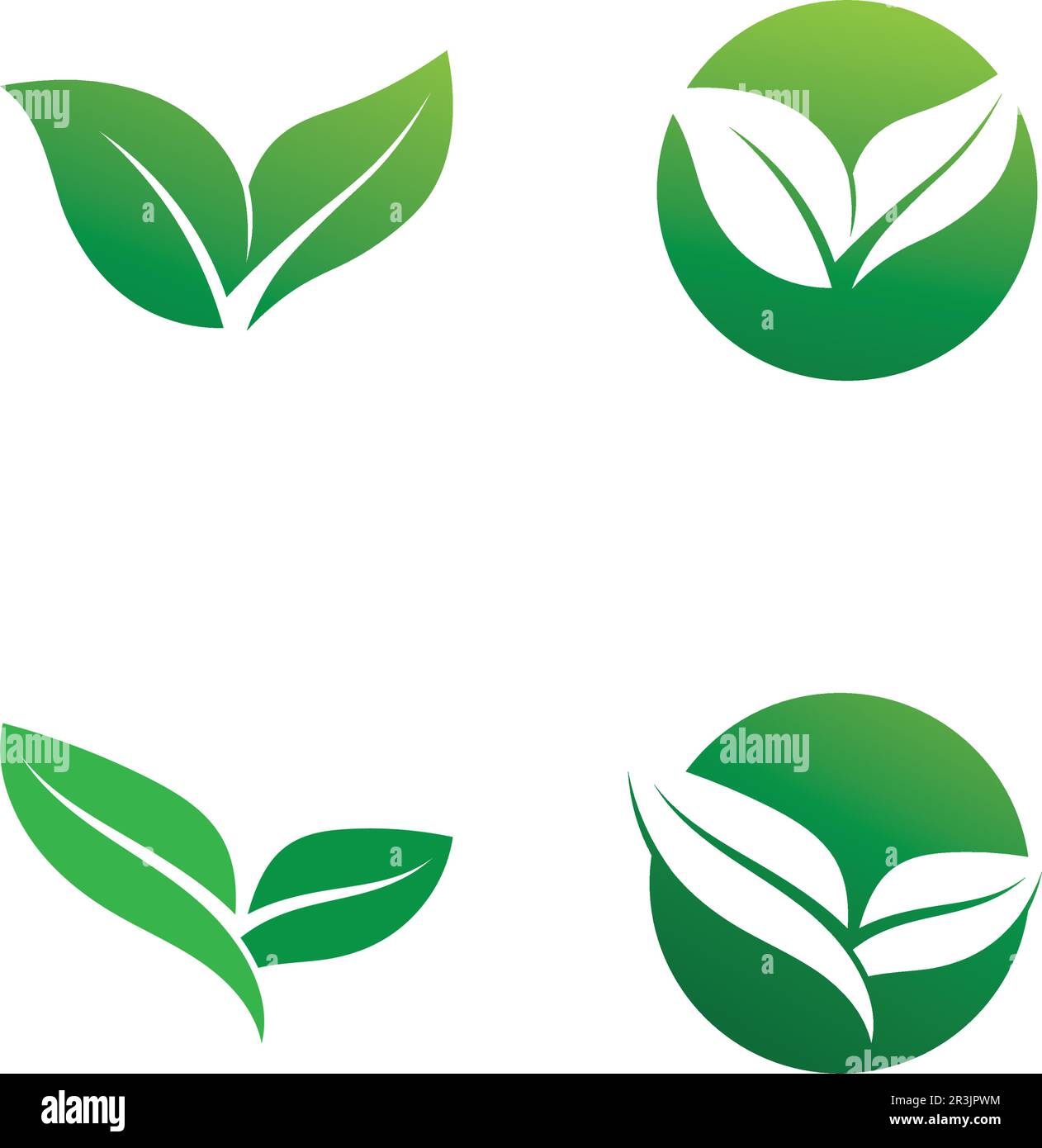 Tree leaf vector logo design eco friendly concept Stock Vector Image ...