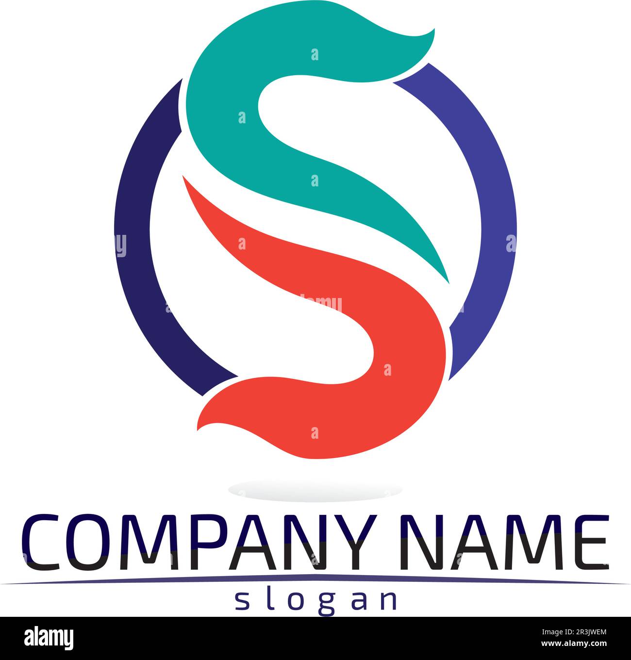 Business corporate letter S logo design vector Stock Vector