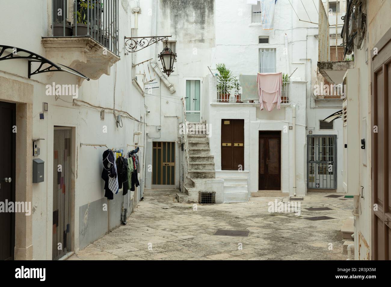 Residential homes in Martina Franca, Apulia, Italy Stock Photo