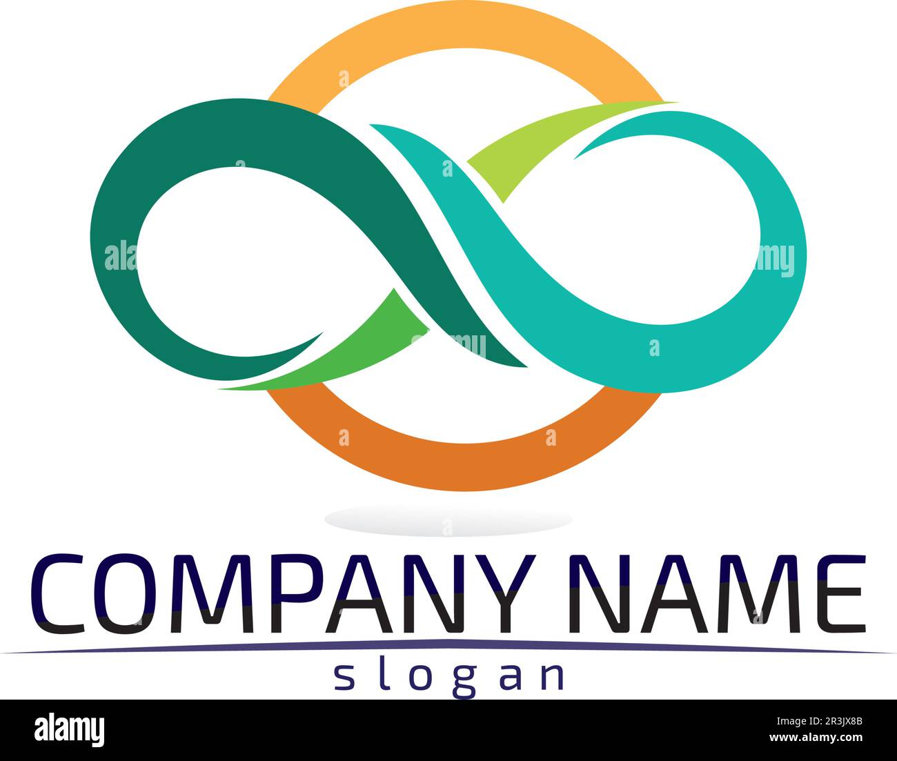 infinity logo and symbol template icons app design Stock Vector