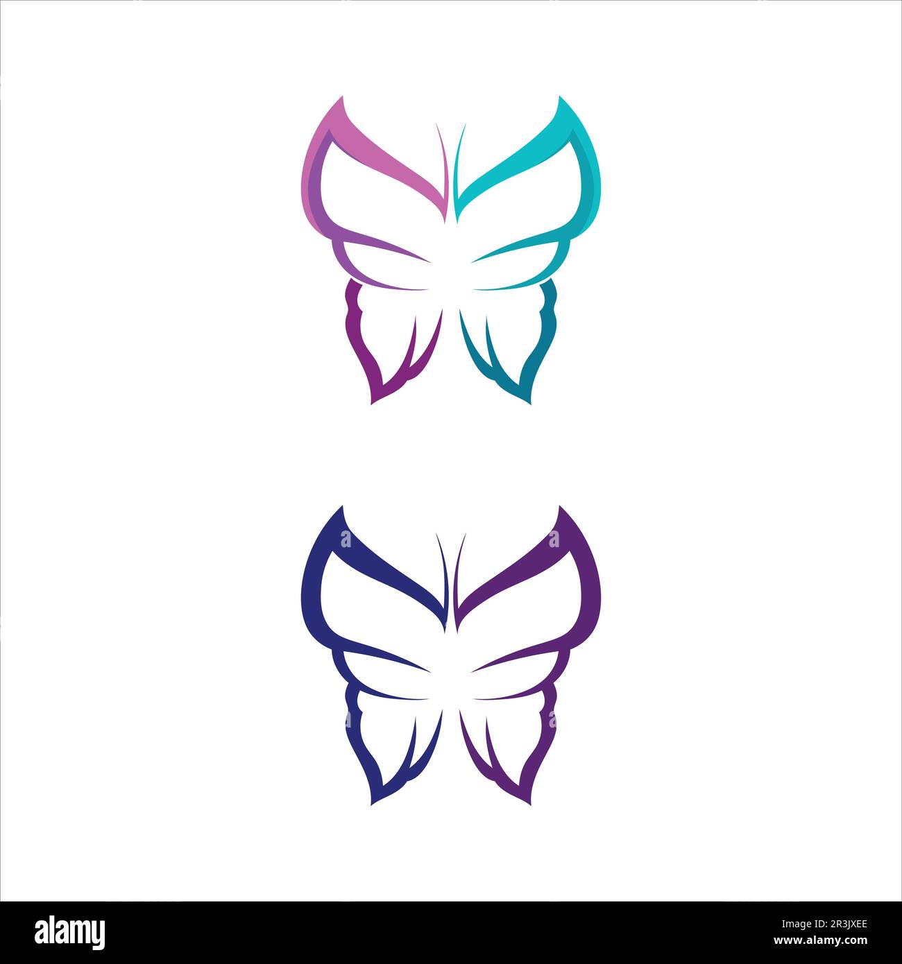 Beauty Butterfly Vector icon design Stock Vector