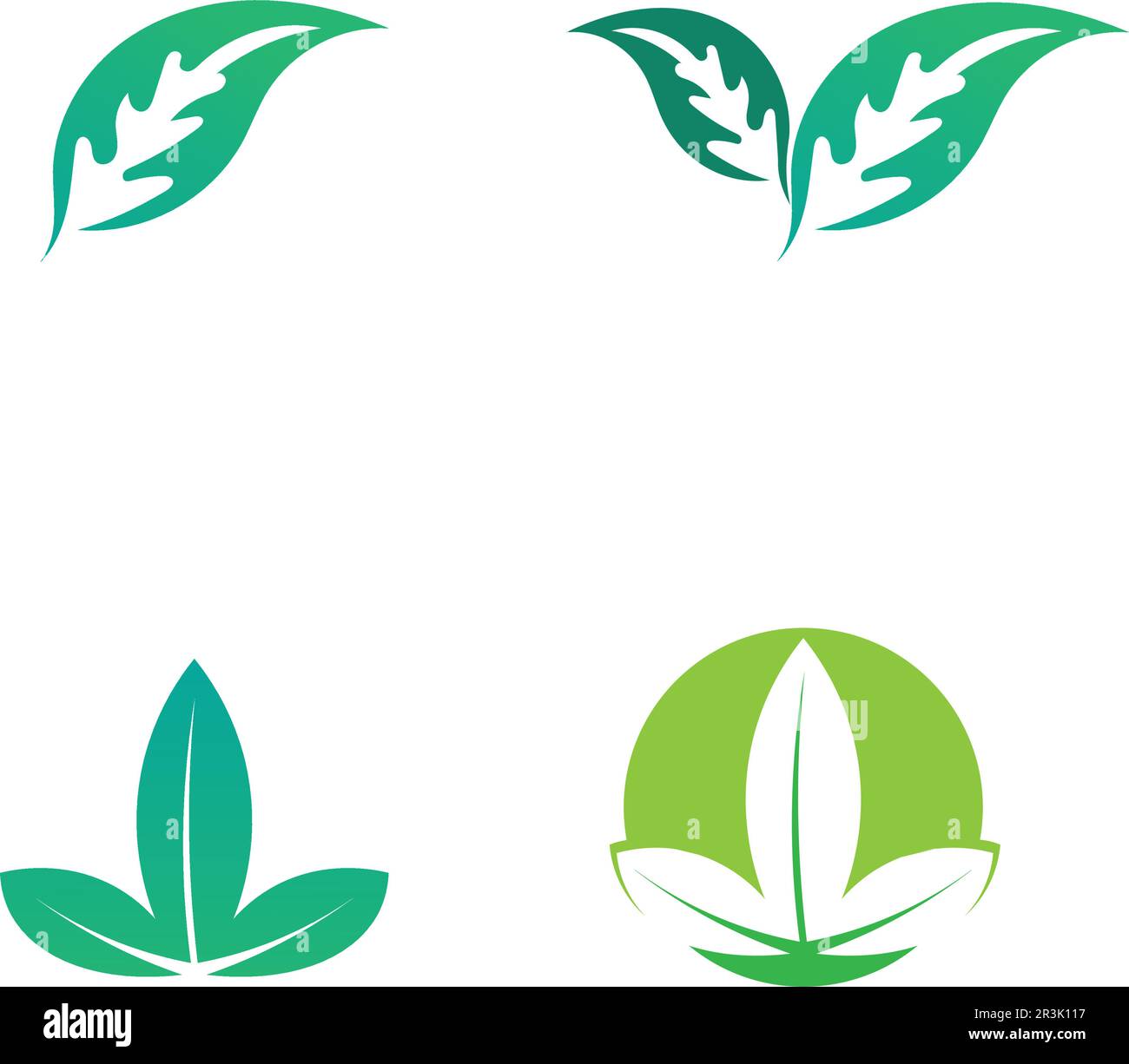Tree leaf vector logo design eco friendly concept Stock Vector Image ...