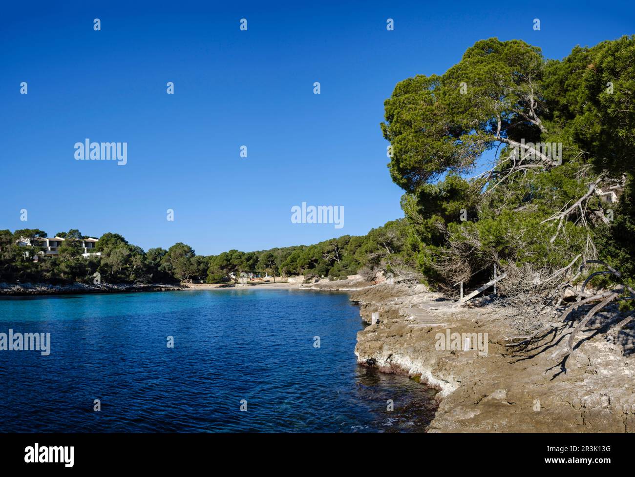 Caló de sa Torre, Porto Petro, Santanyi, Mallorca, Balearic Islands, Spain. Stock Photo