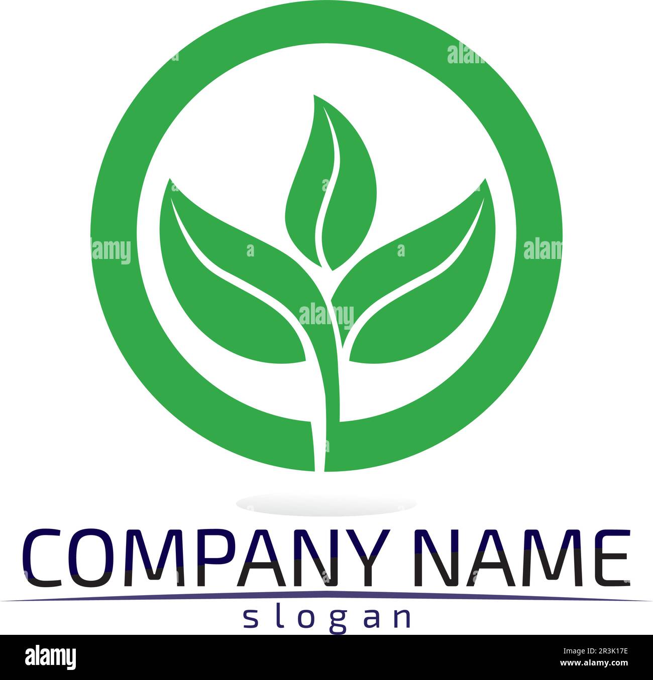 Tree leaf vector logo design eco friendly concept Stock Vector Image ...