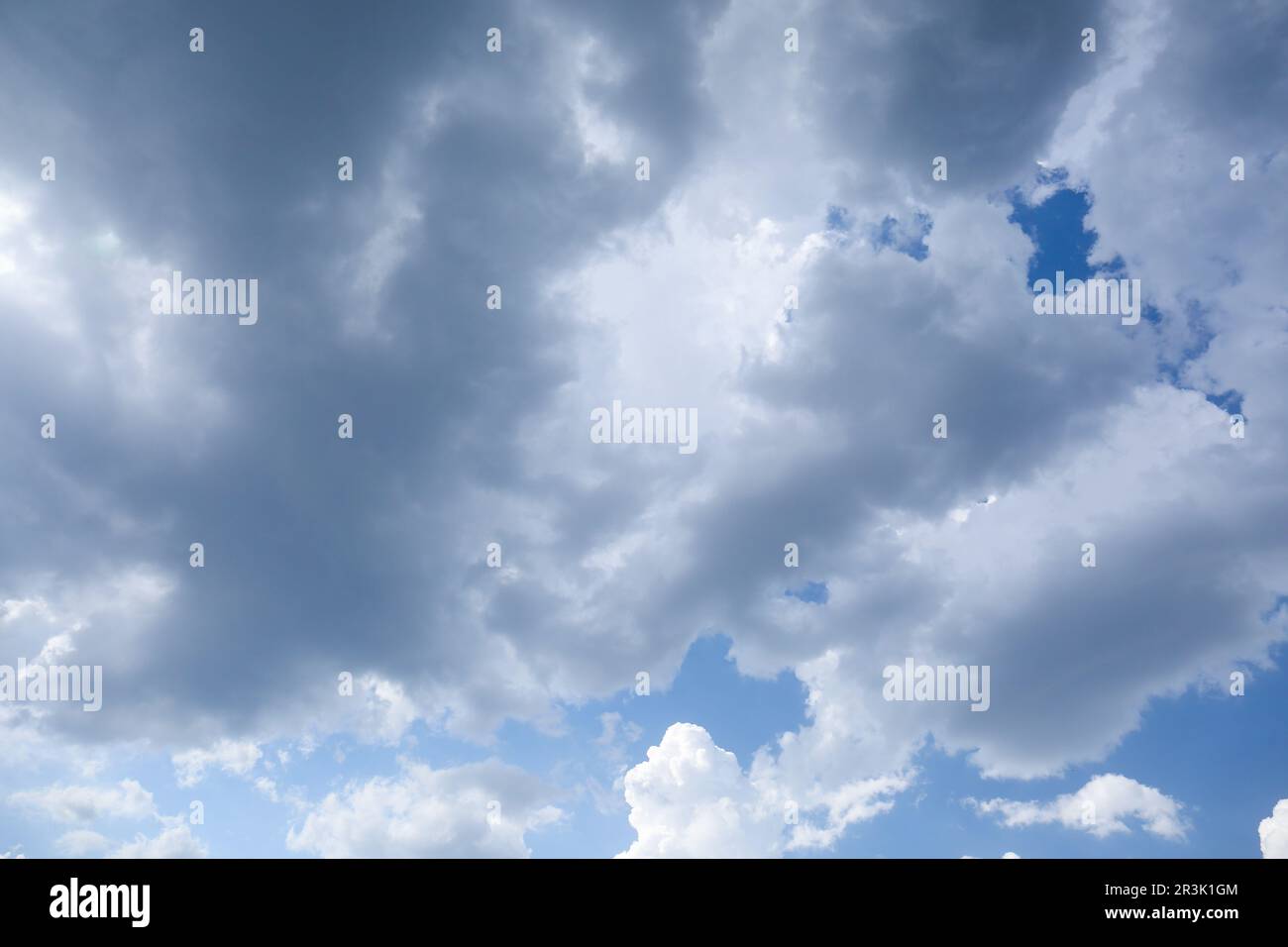 Dark gloomy clouds on sky as background Stock Photo - Alamy