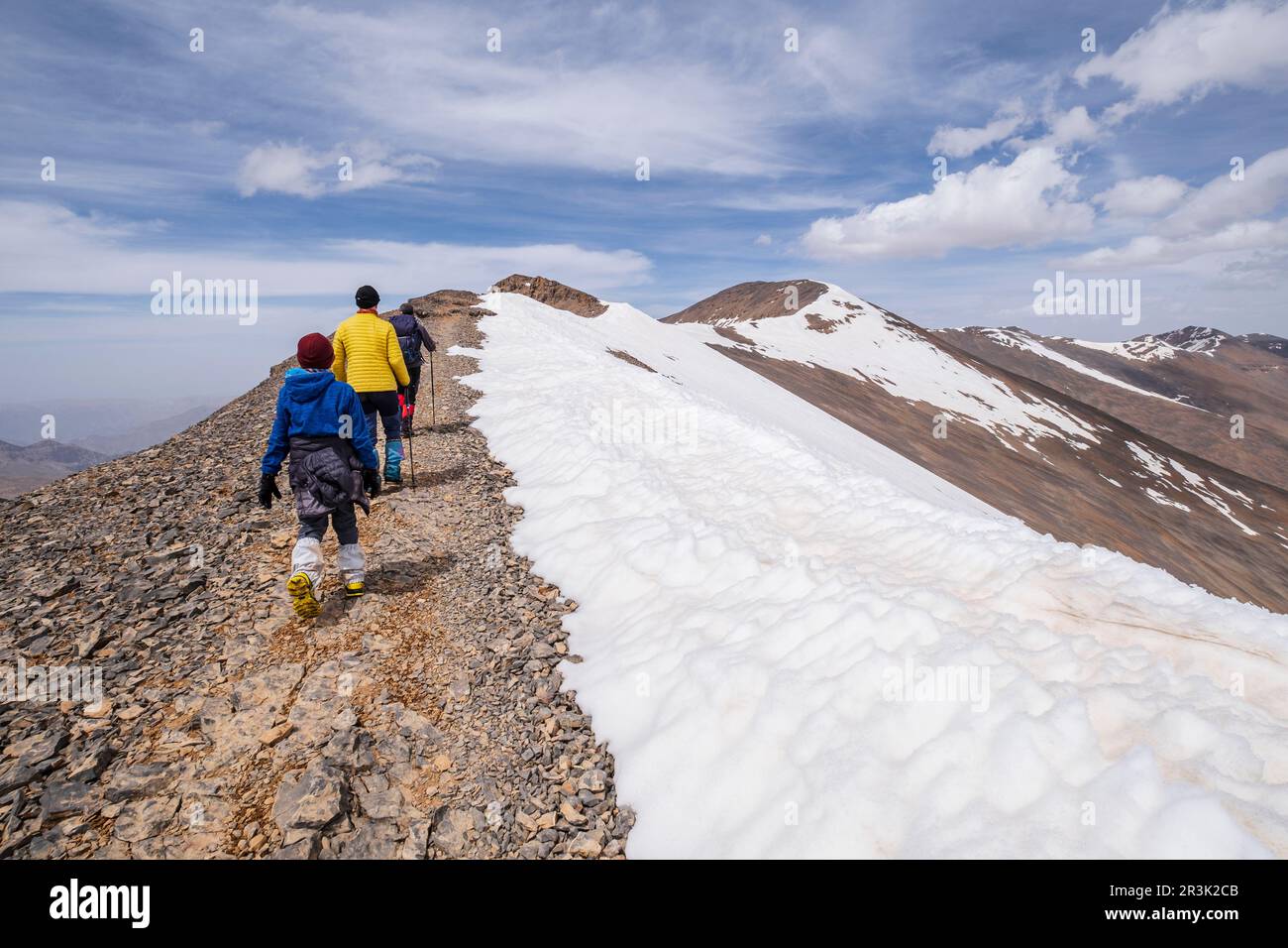 Ighil M'Goun, 4,071 meters, Atlas mountain range, morocco, africa. Stock Photo