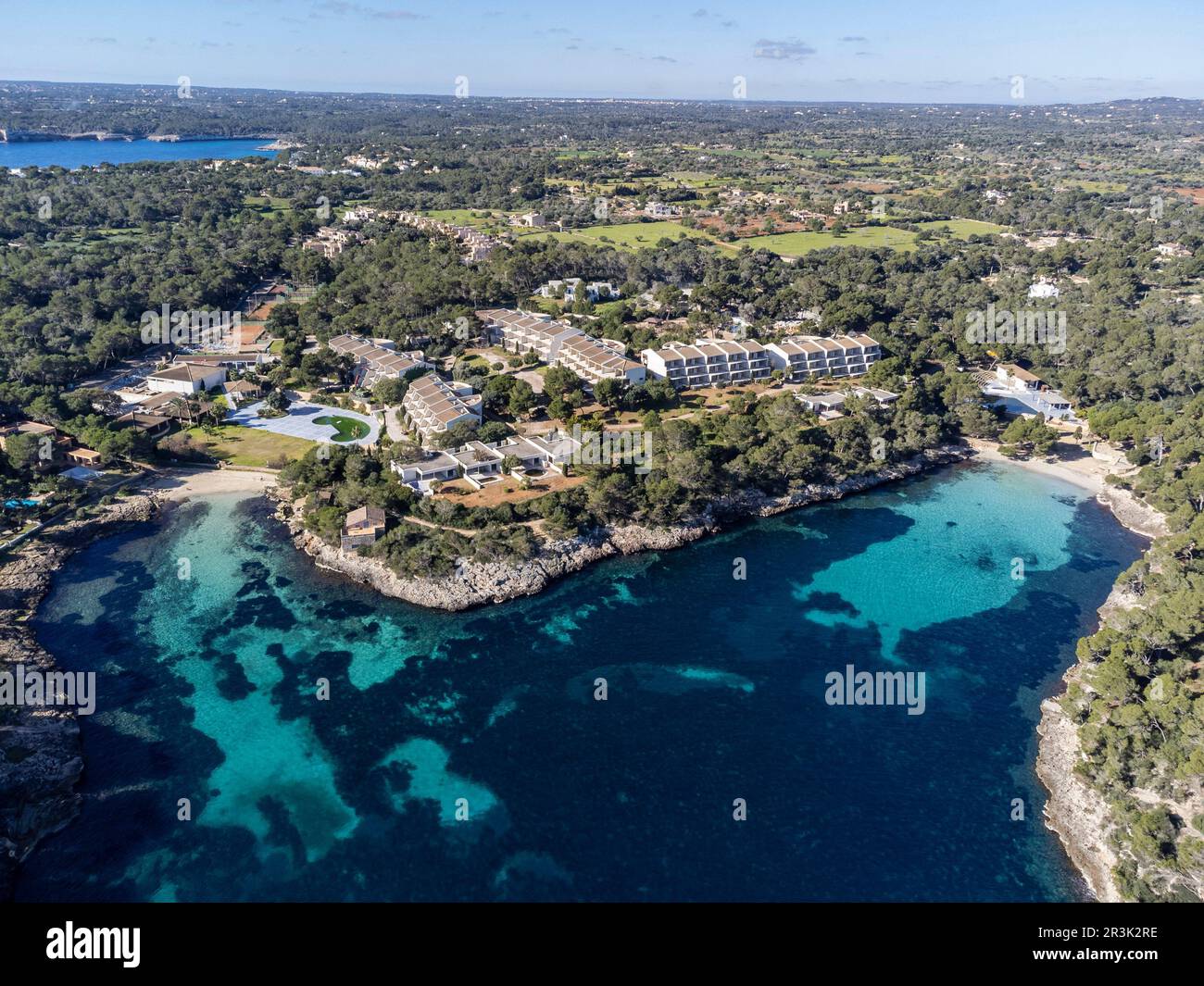 Caló de sa Torre, Porto Petro, Santanyi, Mallorca, Balearic Islands, Spain. Stock Photo