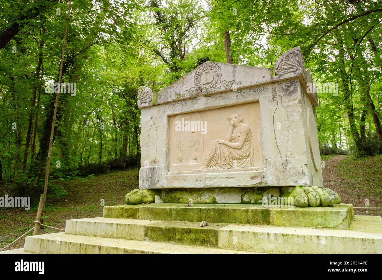 tumba de Luisa de Lorena, castillo de Chenonceau, siglo XVI, Chenonceaux, departamento de Indre y Loira,France,Western Europe. Stock Photo