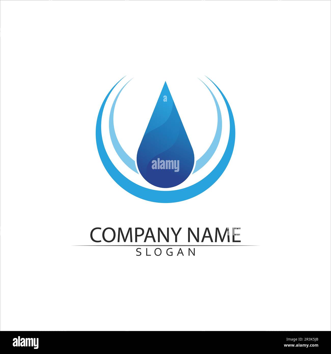 Water drop Logo Template vector illustration design Stock Vector