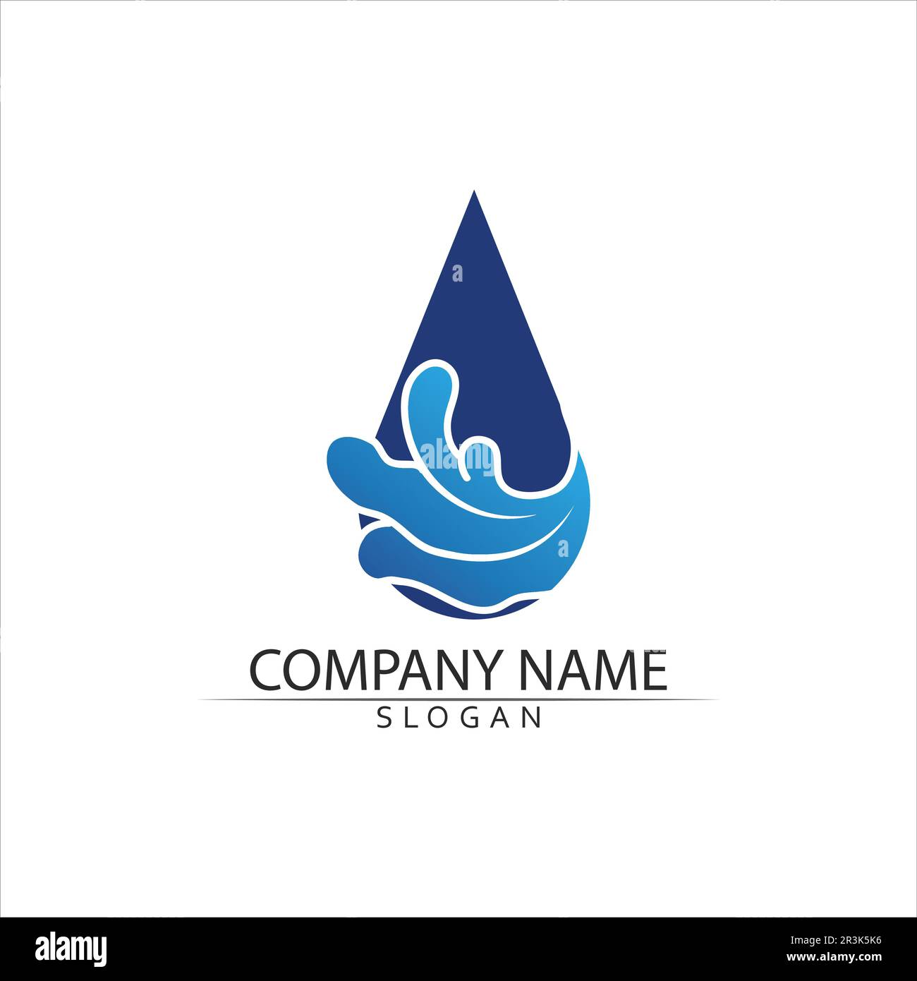 Water drop Logo Template vector illustration design Stock Vector