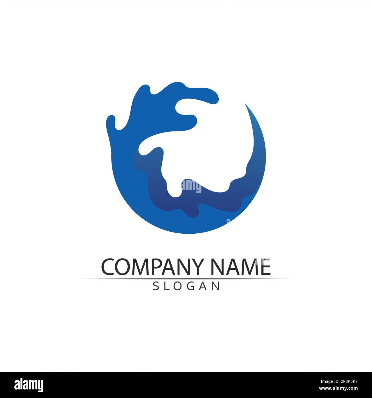 Water drop Logo Template vector illustration design Stock Vector