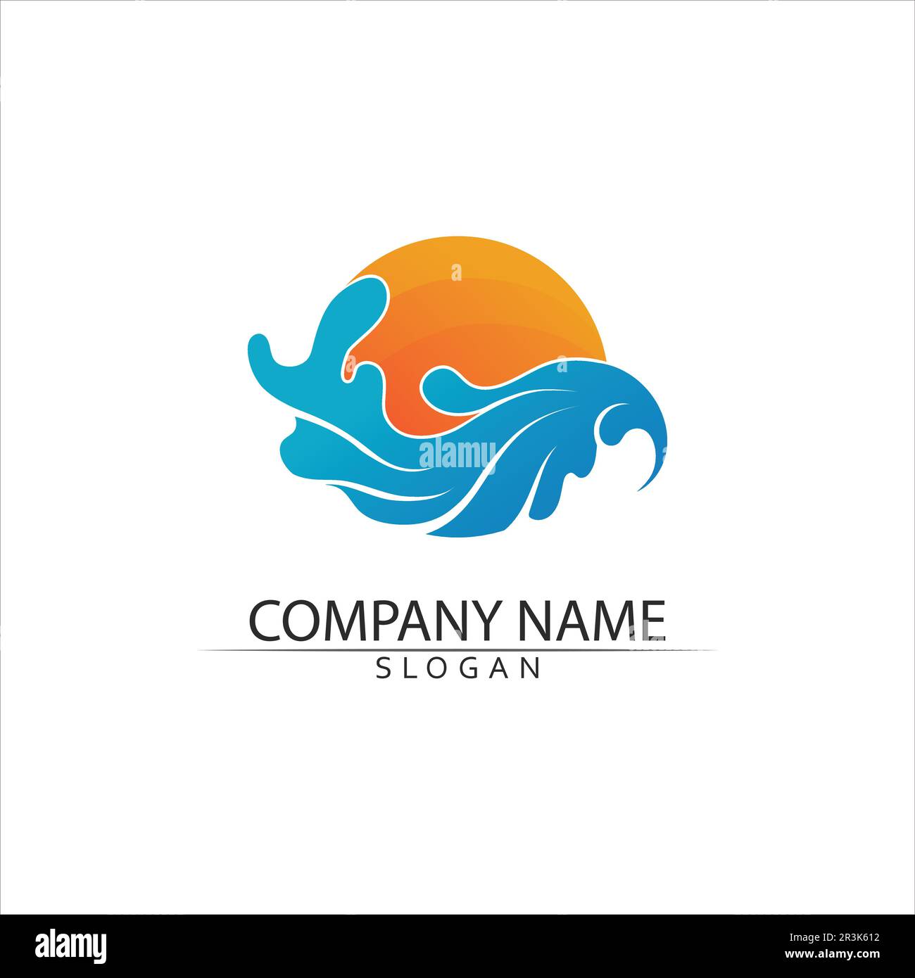 Water drop Logo Template vector illustration design Stock Vector