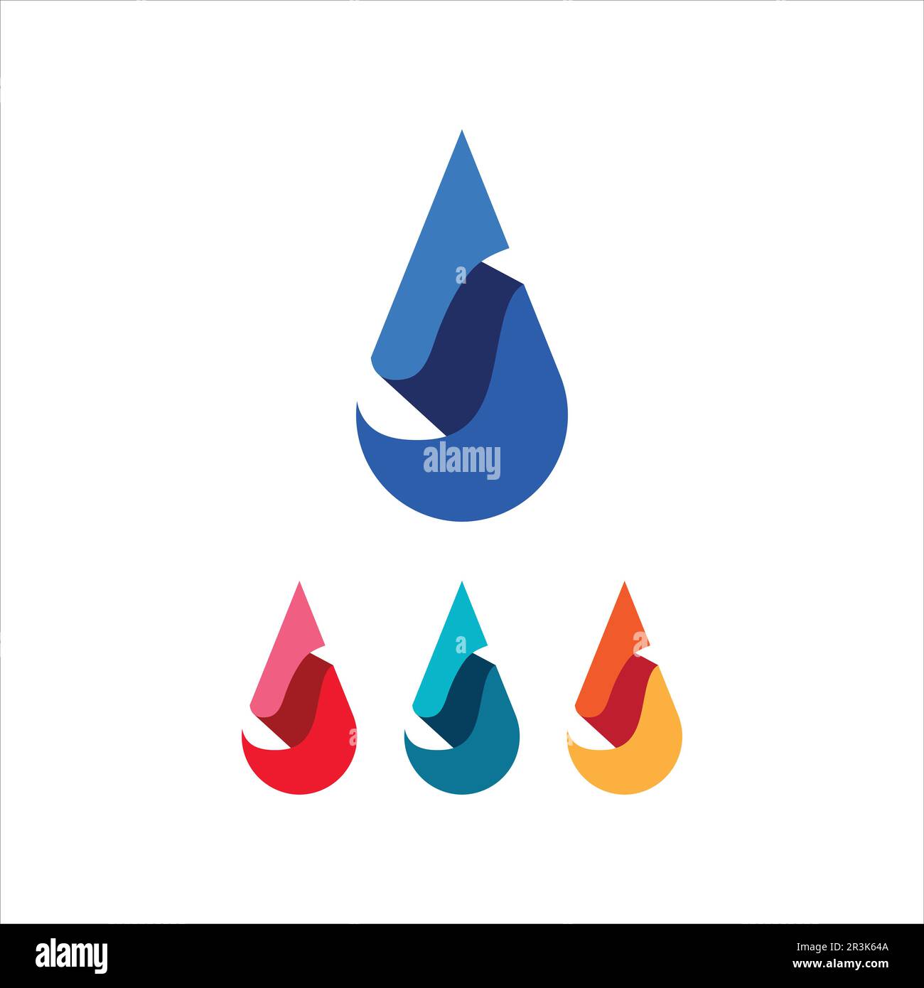 Water drop Logo Template vector illustration design Stock Vector