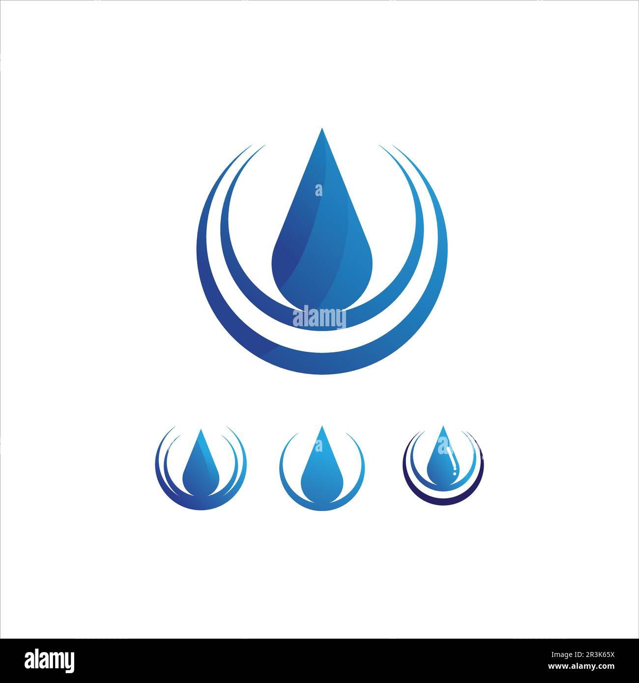 Water drop Logo Template vector illustration design Stock Vector