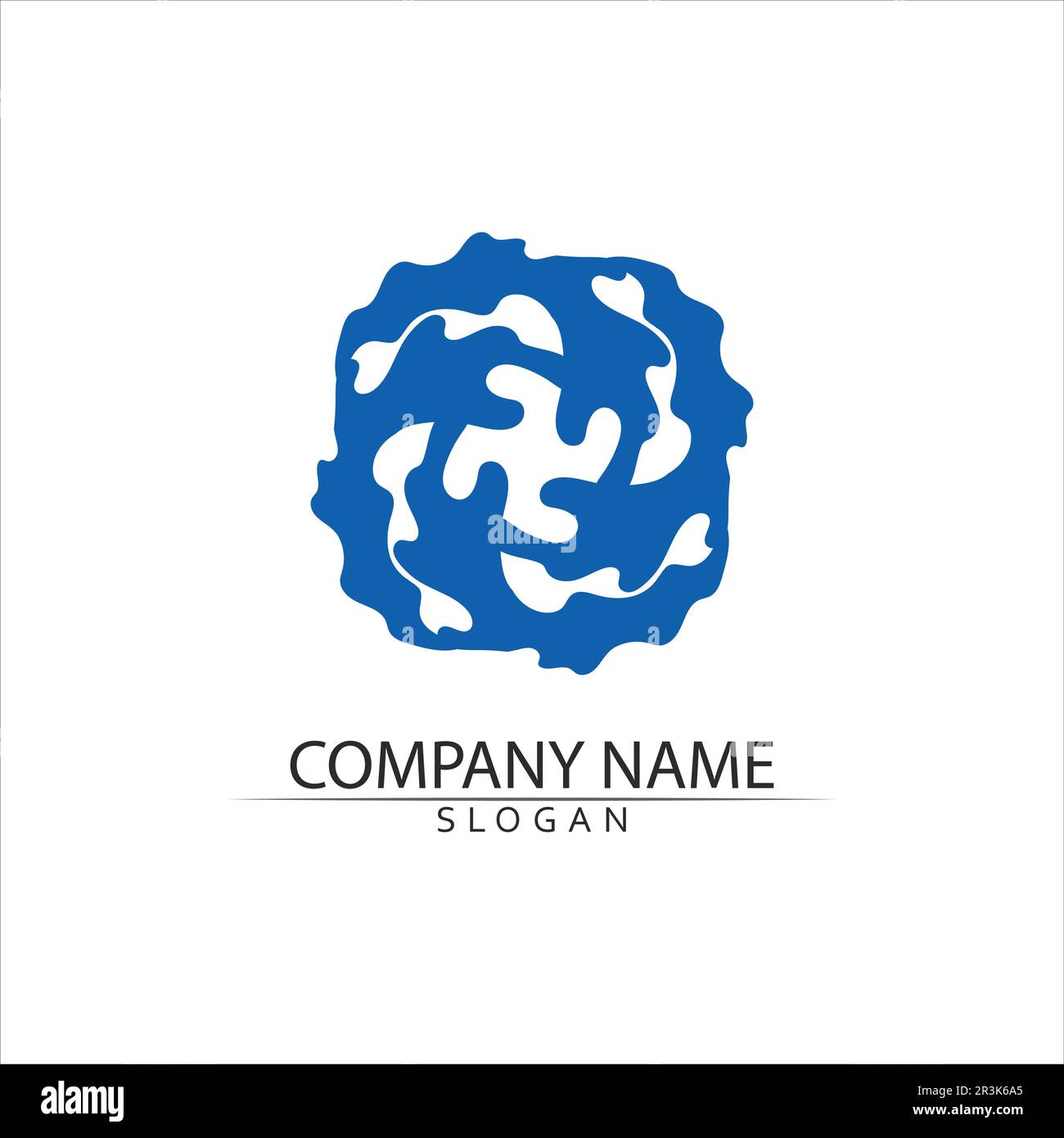 Water drop Logo Template vector illustration design Stock Vector