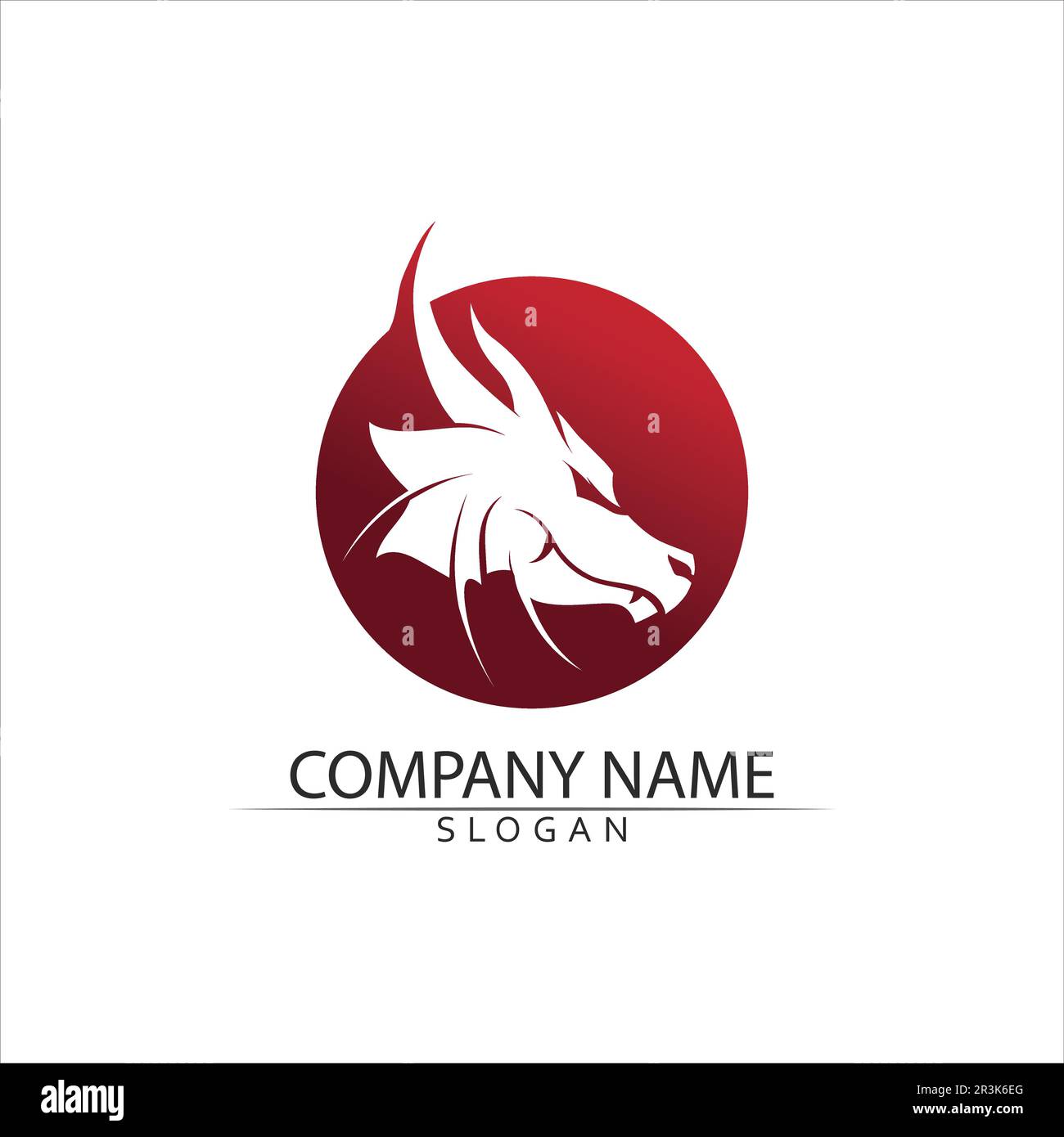 Dragon vector icon illustration design logo template Stock Vector